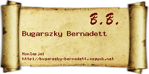 Bugarszky Bernadett névjegykártya